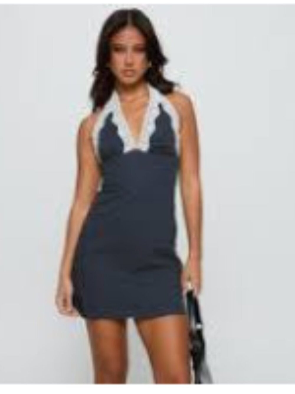 Princess Polly Pursuit Of Love Halter Mini Dress Navy